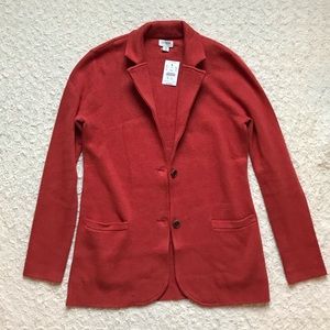 J CREW | NWT 100% Cotton Heather Brick Sweater Blazer